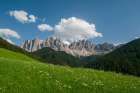 A view of Odle Group mountain from the Funes valley Funes-Trentino Alto Adige-Italy Art Print